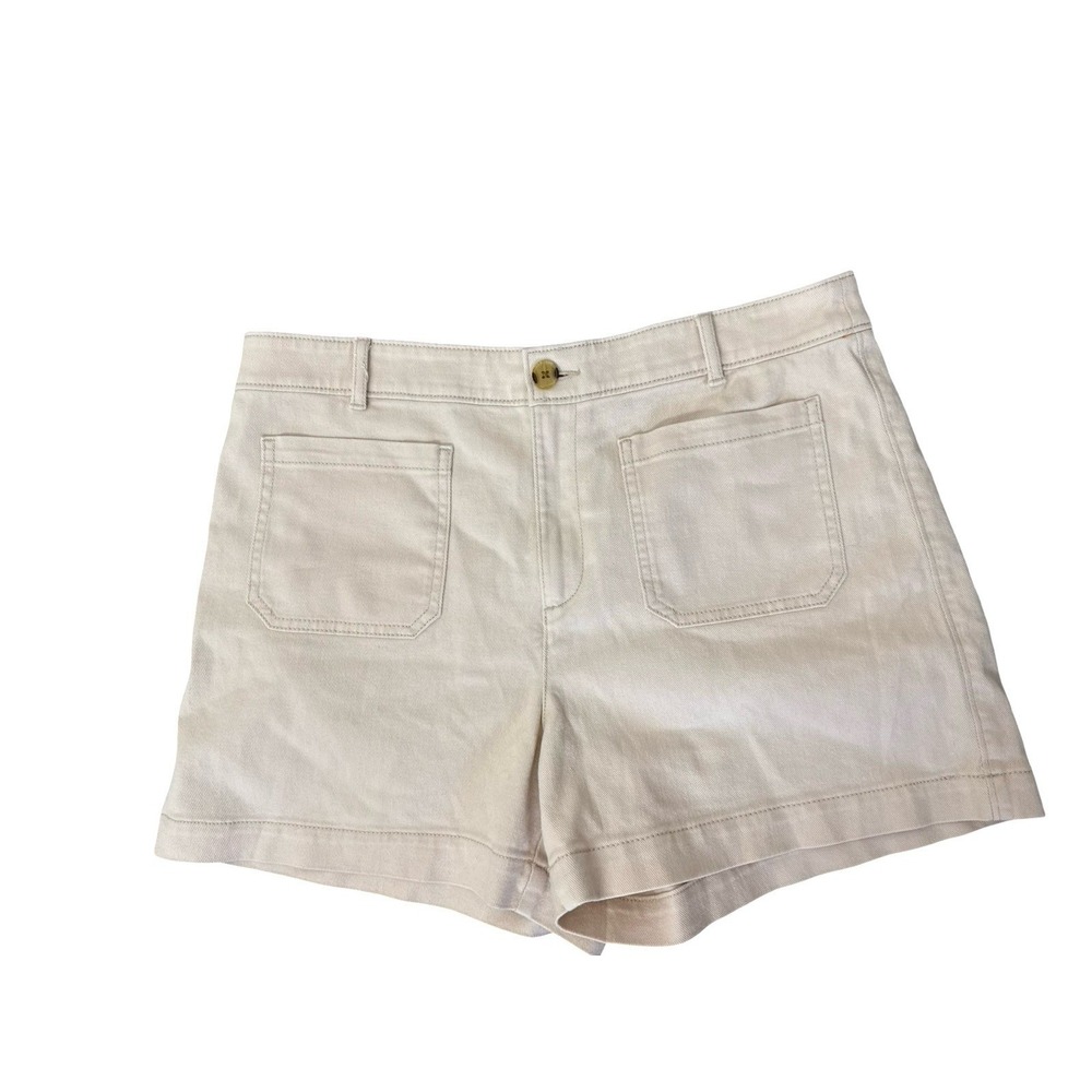 Loft The Palmer Short Womens 12 khaki High Rise Utility Patch Pocket New